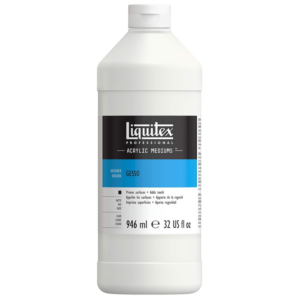 Professional Gesso Surface Prep Medium White 946ml 32oz Art Paint Supplies