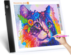Guiseapue A4 Diamond Art Light Board, Ultra-Thin Light Pad for Painting, Light