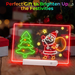 LED Drawing Board with Remote Control,Rechargeable Glow Doodle Light up Drawing