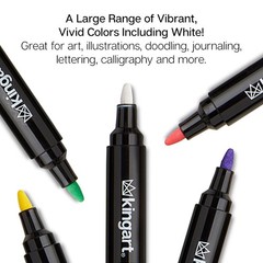 12 PCS Pro Acrylic Paint Markers Fine Point For Calligraphy Art Illustration