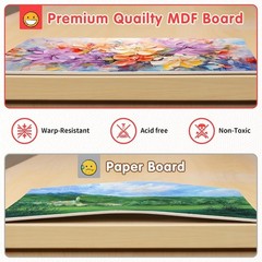 2 Pack 8×10 Canvas Boards for Painting, 100% Cotton Primed Art Panels
