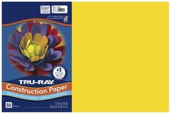 Yellow Heavyweight Construction Paper 12″x18″ 50 Sheets School