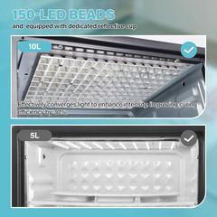 10L Large 395nm UV Resin Curing Machine with 150 LEDs & Reflective Cups 30% Fast
