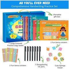 Magic Grooved Writing Practice for Ages 3-8, Grooved Handwriting Practice for…