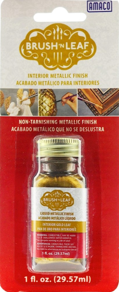 GOLD LEAF Brush ‘n Leaf Metallic Leafing Paint golden Gilding and Finish 76630K