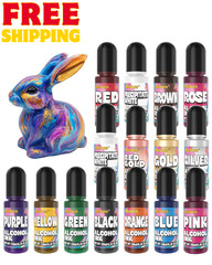 Alcohol Ink Set – 15 Colors Alcohol Inks for Resin, Highly Concentrated Alcoh…