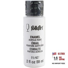 Enamel Glass & Ceramic Paint in Assorted 2 Fl Oz (Pack of 1) Wicker White