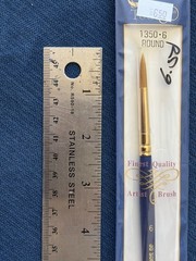 Jo Sonja’s Paint Brush Sure Touch Comma Stroke Synthetic Round Sz 6 series 1350
