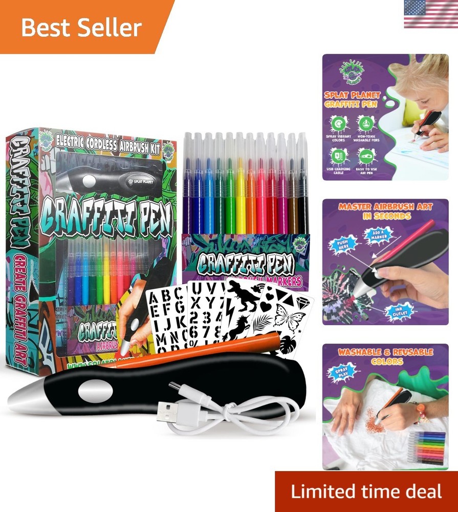Electric Airbrush Pen, Cordless Rechargeable Electric Airbrush Sprayer, Water…
