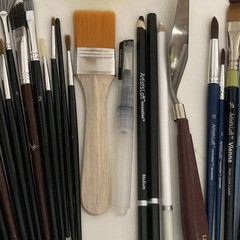 Paint Brush Lot Of 19 Artist Brushes Mixed Lot Various Sizes Brands- ArtistLoft