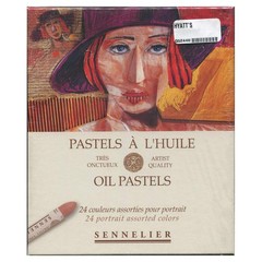 SENNELIER Oil French Pastel for Professional 24 Count (Pack of 1), Portrait
