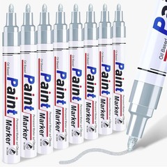 White Permanent Marker Waterproof – 8 White Paint Markers for Metal Surfaces Tir