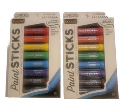 Artskills Classic Paint Sticks 8 Colors Bold Brilliant Strokes New 2 Pack