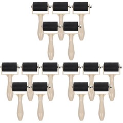 MAGICLULU 15Pcs Small Rubber Brayer Roller for Printmaking – 3.7″ Mini…