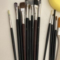 Paint Brush Lot Of 19 Artist Brushes Mixed Lot Various Sizes Brands- ArtistLoft