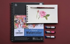 Artist Series Montval Watercolor Paper Wirebound 140lb 300g 10×15″ 12 Sheet
