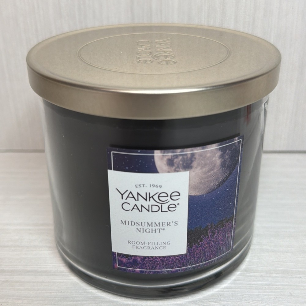 Yankee Candle Mid Summer’s Night Scented Candle, 14.5oz 3-Wick Candle Jar