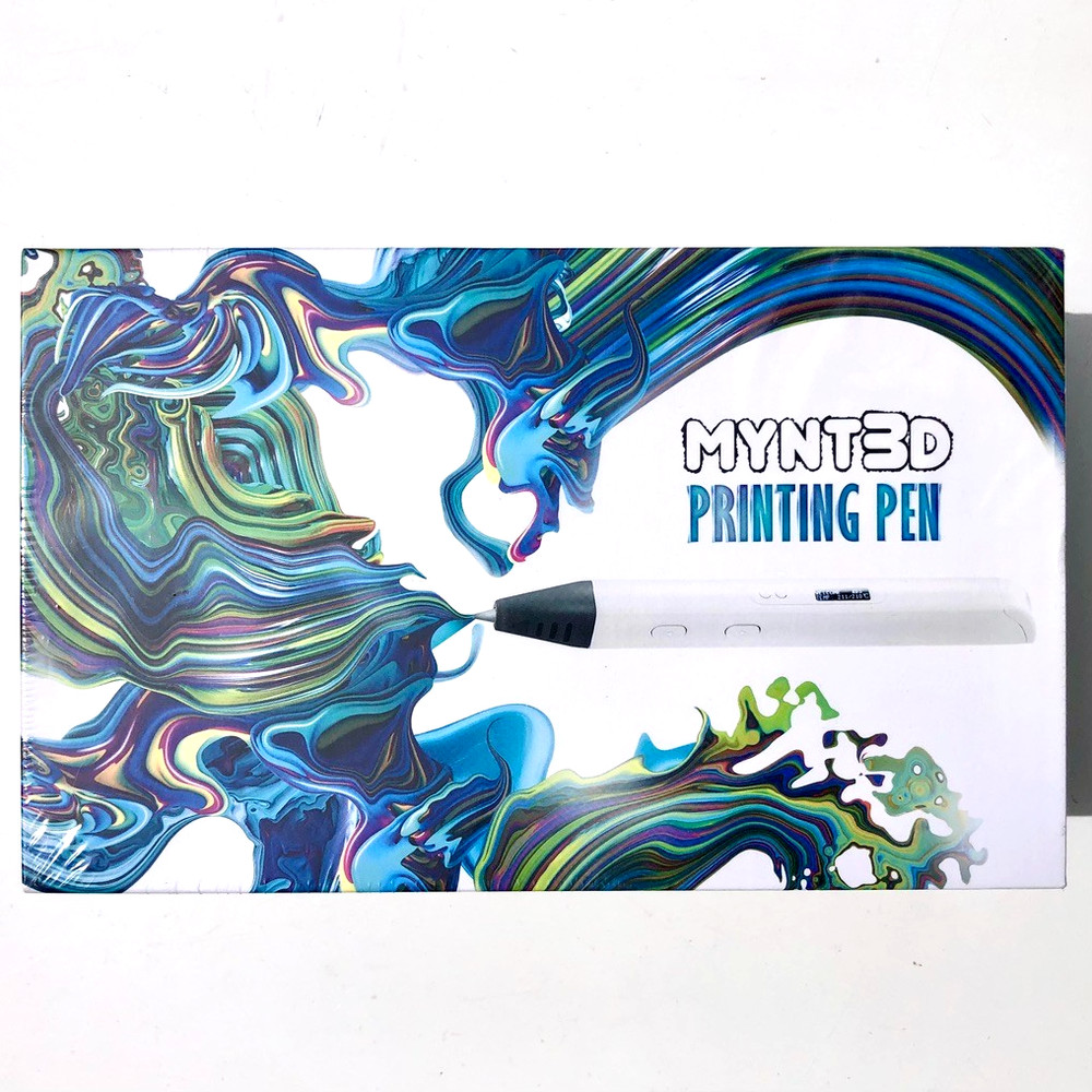 MYNT3D Professional Printing 3D Pen White Ergonomic Touch OLED Display sealed