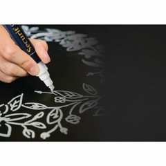 Securit Chalk Markers in Plastic with CD Dims & Chisel Tip – Pack of 2