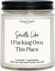 House Warming Gifts New Home 2025, Smells Like I Fing Own This Place, White
