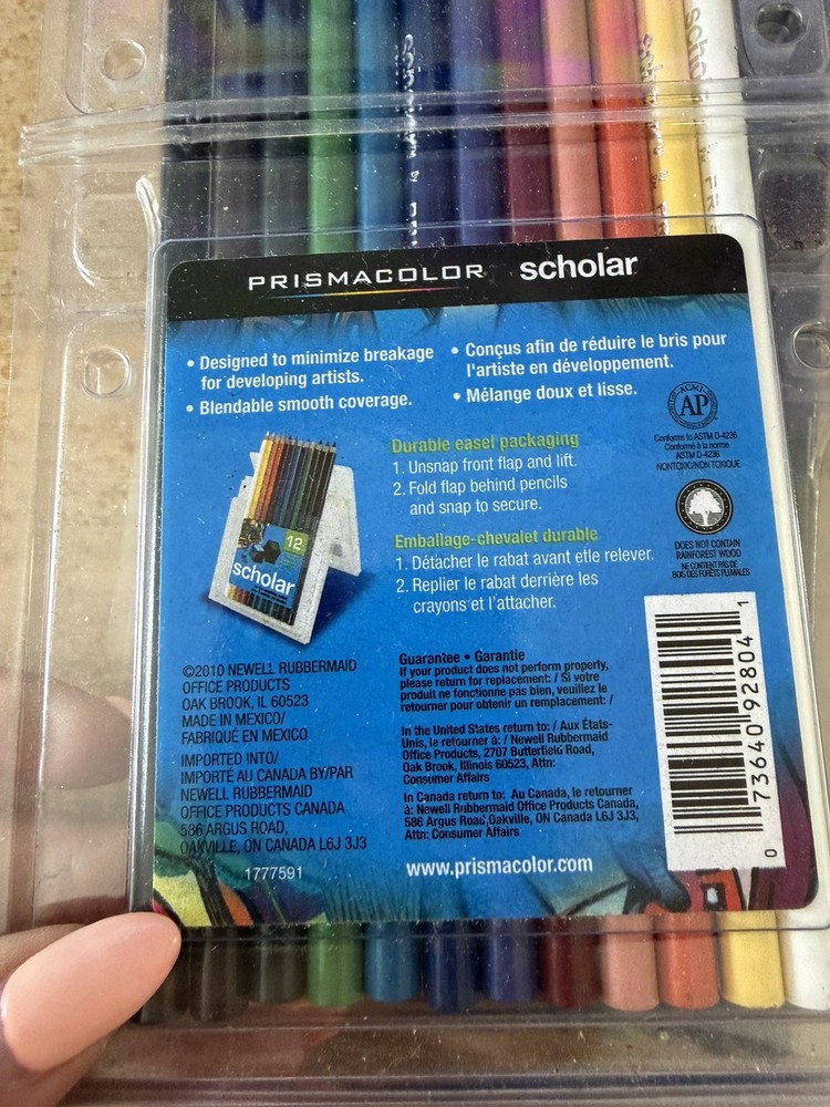 Prismacolor 92804 Scholar Colored Pencils, 12-Count,Assorted 2 packs
