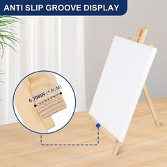 ESRICH 2pcs 17 Inch Tabletop Easels, Easel Stand for Painting,Tripod, WOOD
