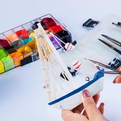 “Set De 12 Pinceles Artista Para Pintura Al Agua Acrilica Gouache Oleo Y Tempera