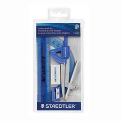 Staedtler Student Math Set 6/PC Protractor/Compass/Ruler Office School Home