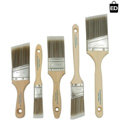 Multicolor 5-Brush Set with Solid Wood Handles – Ideal for All Painting Projects