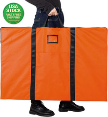 Large Art Portfolio Bag 24 X 36 Inch Poster Storage Carrying Case Orange