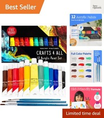 Acrylic Paint Set – Art Paints for Canvas, Model Painting, Wood, Ceramics and…