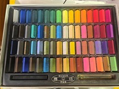 MUNGYO B441R078-7003A Non Toxic Square Chalk, Soft Pastel – Assorted (64 Pack)
