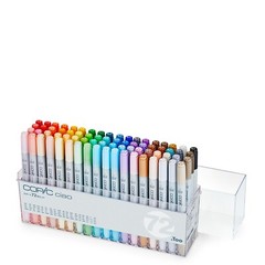 Too Copic Ciao 72-Color Marker Set Japan-Made Illustration Markers Beginner