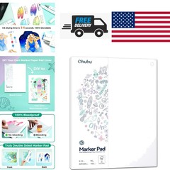 Glue Bound Marker Pad 9×12 Inches 120 Pages Ideal for Sketching and Drawing