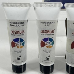 Jo Sonja’s 6 Iridescent Colours Artists Acrylic Paint Tubes Set Art Kit Chroma