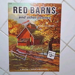 Red Barns and Other Scenes by Arden Von Dewitz Foster Art Book #111 36 Page