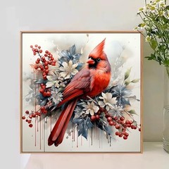 Paint by Numbers for Adult Paint by Numbers Kit for Adults Frameless Cardinal