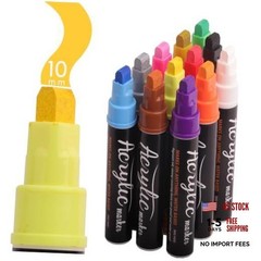 VIANZE Jumbo 12Colors Markers, Acrylic Paint Pens, 10mm Felt Tip Jumbo Poster
