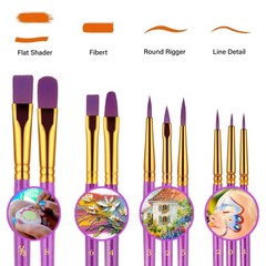Paint Brushes Set 2pack 20 Pcs Paint Brushes For Acrylic Painting Oil Watercolor