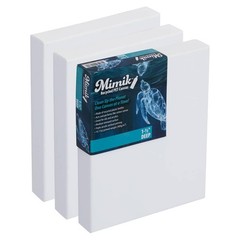 Mimik Recycled Stretched Canvas – 8×8 of 3 – Made from Recycled PET Plastic B…