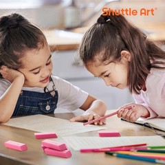 Pink Erasers, Shuttle Art 120 Pack Erasers Bulk for School, 120, Pink120