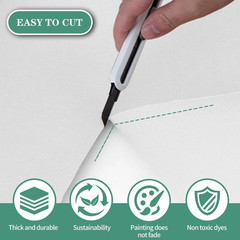 White Paper Roll for Wrapping Easel Drawing 15 X 512 in White Construction Paper