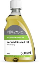 Winsor Newton Refined Linseed Oil 500ml Paint Medium