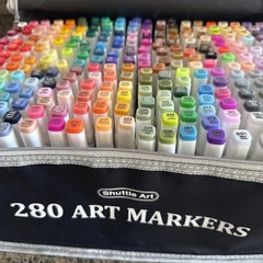 Shuttle Art 280 Colors Dual Tip Alcohol Based Art Markers With Carry Bag