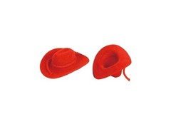 CalCastle Craft 12pcs Mini Cowboy Hat Western Wedding Favors Decoration 2″ Red
