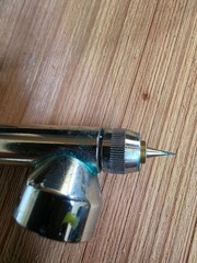 Badger Air-Brush Co. Model 105 Patriot Gravity Airbrush Stainless Steel USED