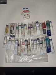 Cotman & Grumbacher water colours mix variety (28 tubs total)