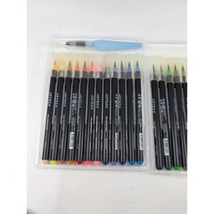 Arteza Real Brush Pens 24 Colors Premium Watercolor Markers with Water Brush Pen