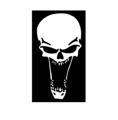 SKULL Stencil Template Airbrush Paint Art supply #156