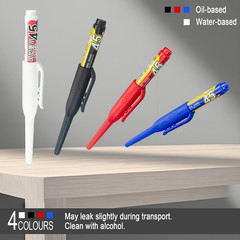 4Pcs Long Nib Deep Hole Marker Pen – 45Mm Extra-Length Tip for Precise Marking,